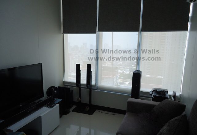 Dual Mechanism Roller Blinds installed at Rockwell Makati, Philippines