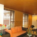 Cedar Foam Wood Blinds for Orange and Black Interior Motif – Taguig City Philippines