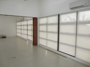 Roller shades and folding door project