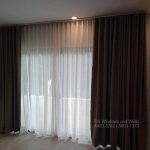 Bedroom curtains with sheer