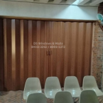 Brown folding doors chapel